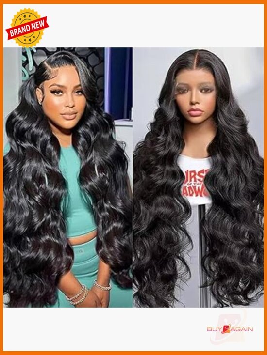 HD Lace Front Human Hair Wig 200% Density Pre Plucked Glueless 13x6 32 Inch main image 4